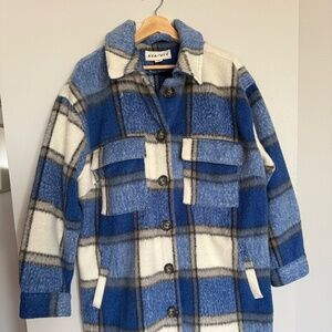 Blue Plaid Shacket